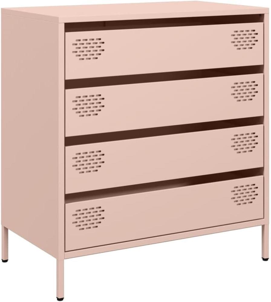 Sideboard Rosa 68x39x73,5 cm Kaltgewalzter Stahl 851287 Bild 1