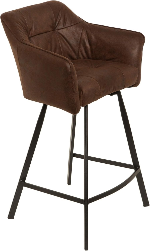 riess-ambiente Barhocker LOFT 100cm antik braun, mit Fußablage Bild 1