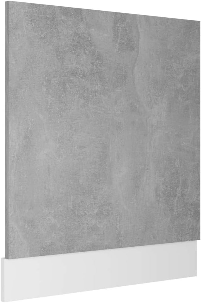 vidaXL Geschirrspülerblende Lyon Betongrau 59,5x3x67 cm Holzwerkstoff 802566 Bild 1