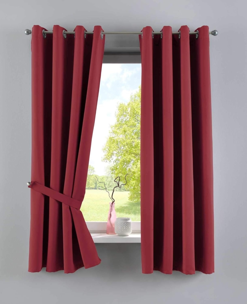Gardinenbox Verdunkelungsvorhang, Ösen (2 St), verdunkelnd, Polyester, »NewYork« Thermo-Gardinen Blackout 201920600-2 Bild 1