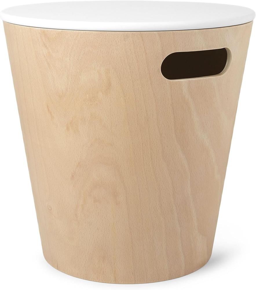 1009760-668 - WOODROW Hocker mit Verstaumöglichkeit, weiß/natur Bild 1