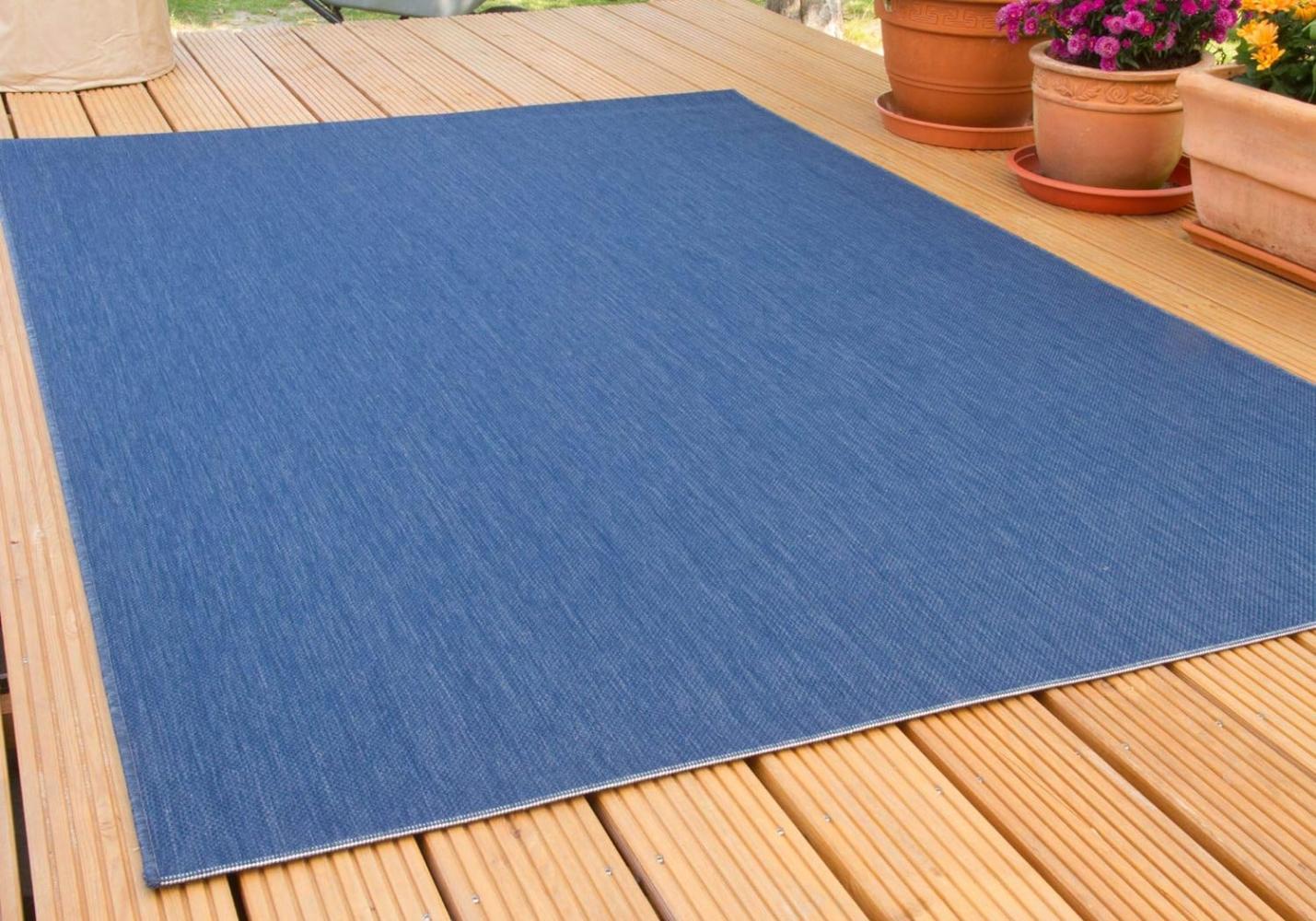 Steffensmeier Indoor-Outdoor Teppich Gotland, Farbe: Blau, Größe: 80x150 cm Bild 1