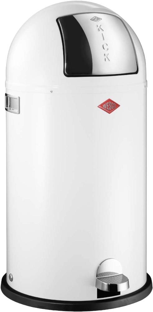 WESCO Kickboy Mülleimer 40. 0 l weiß Bild 1