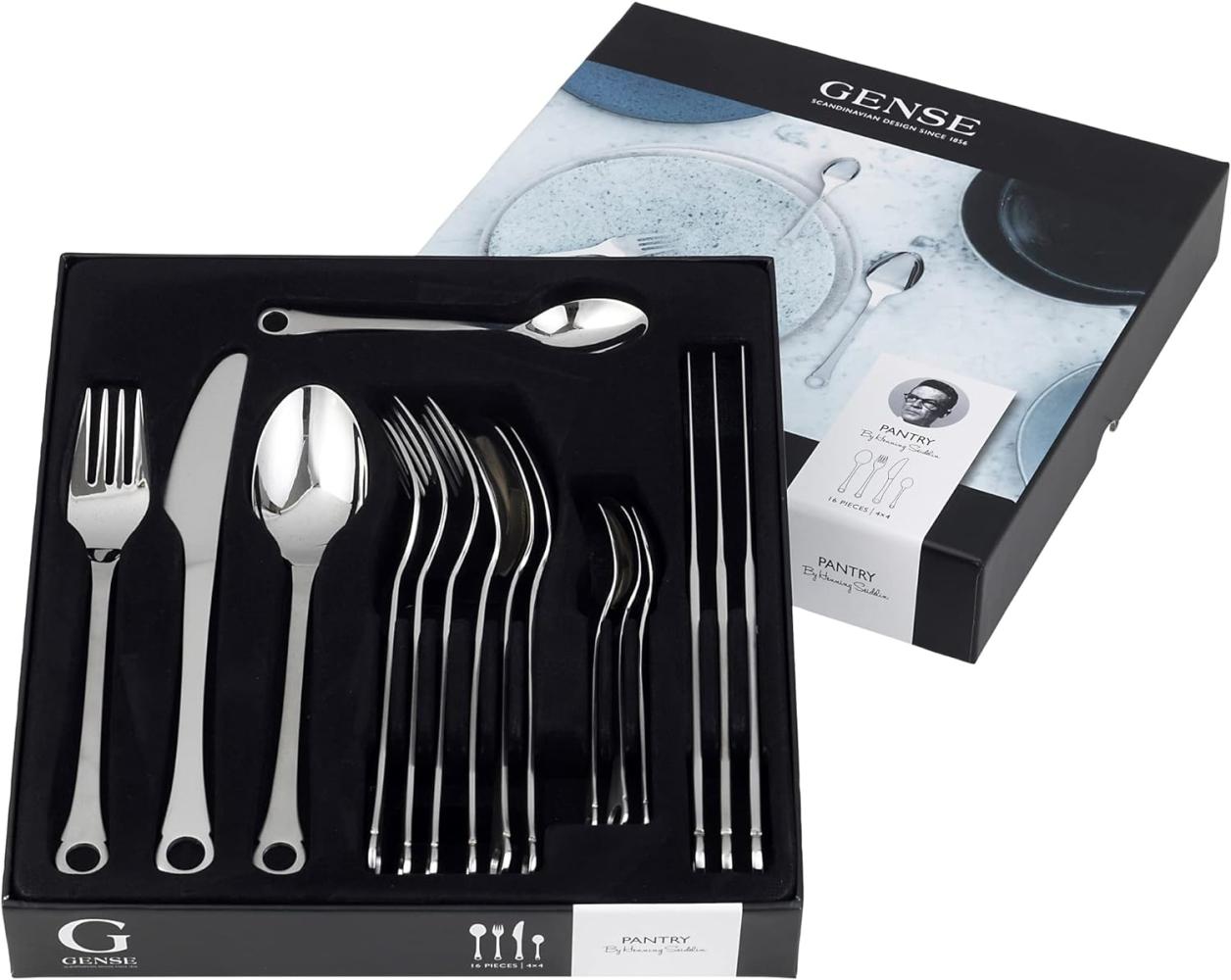 Gense Pantry Cutlery Set Matte Stainless Steel 16 Pieces Bild 1