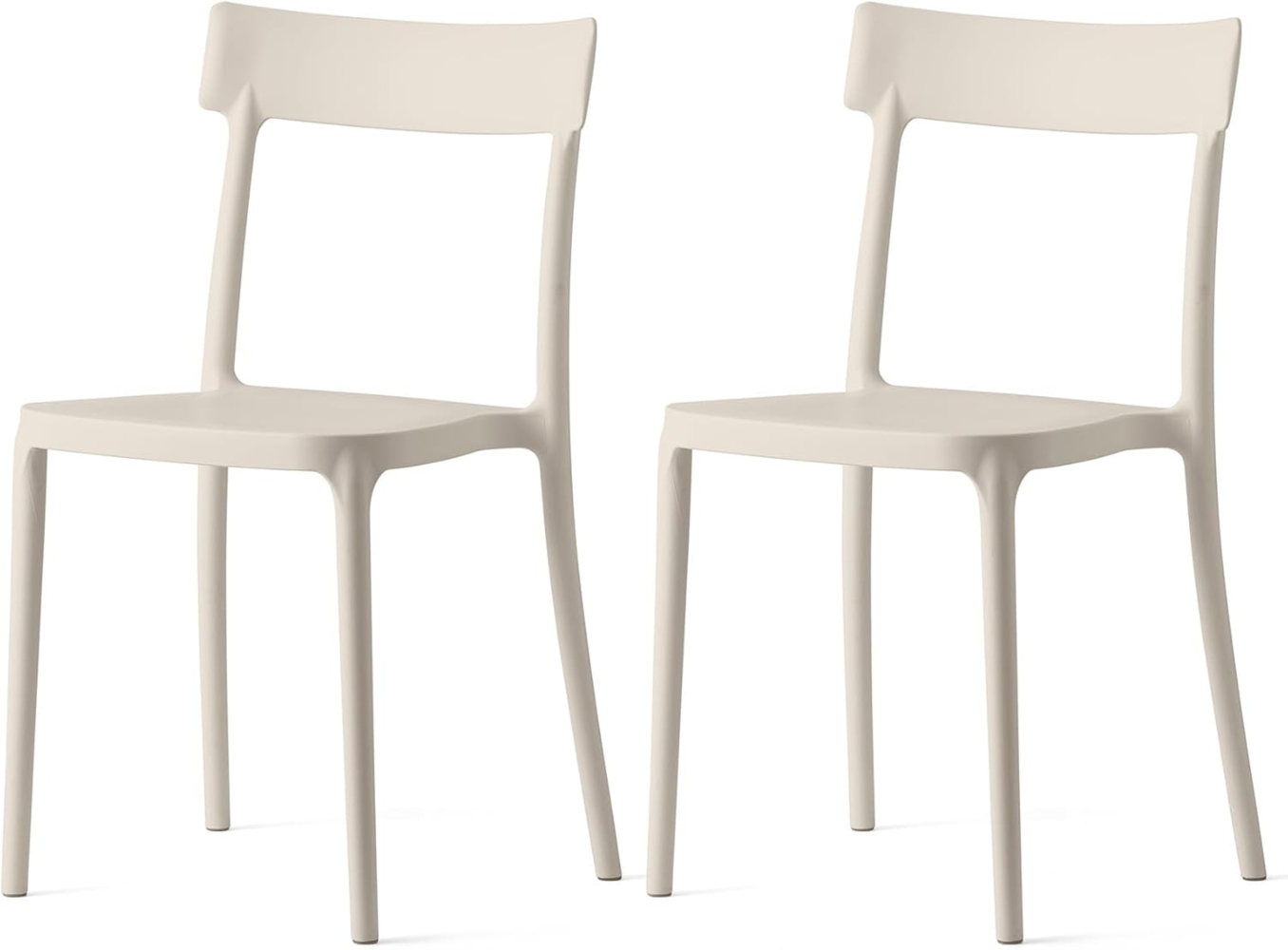 Connubia, 2 Stühle Argo, Polypropylen, Hanf, matt Bild 1