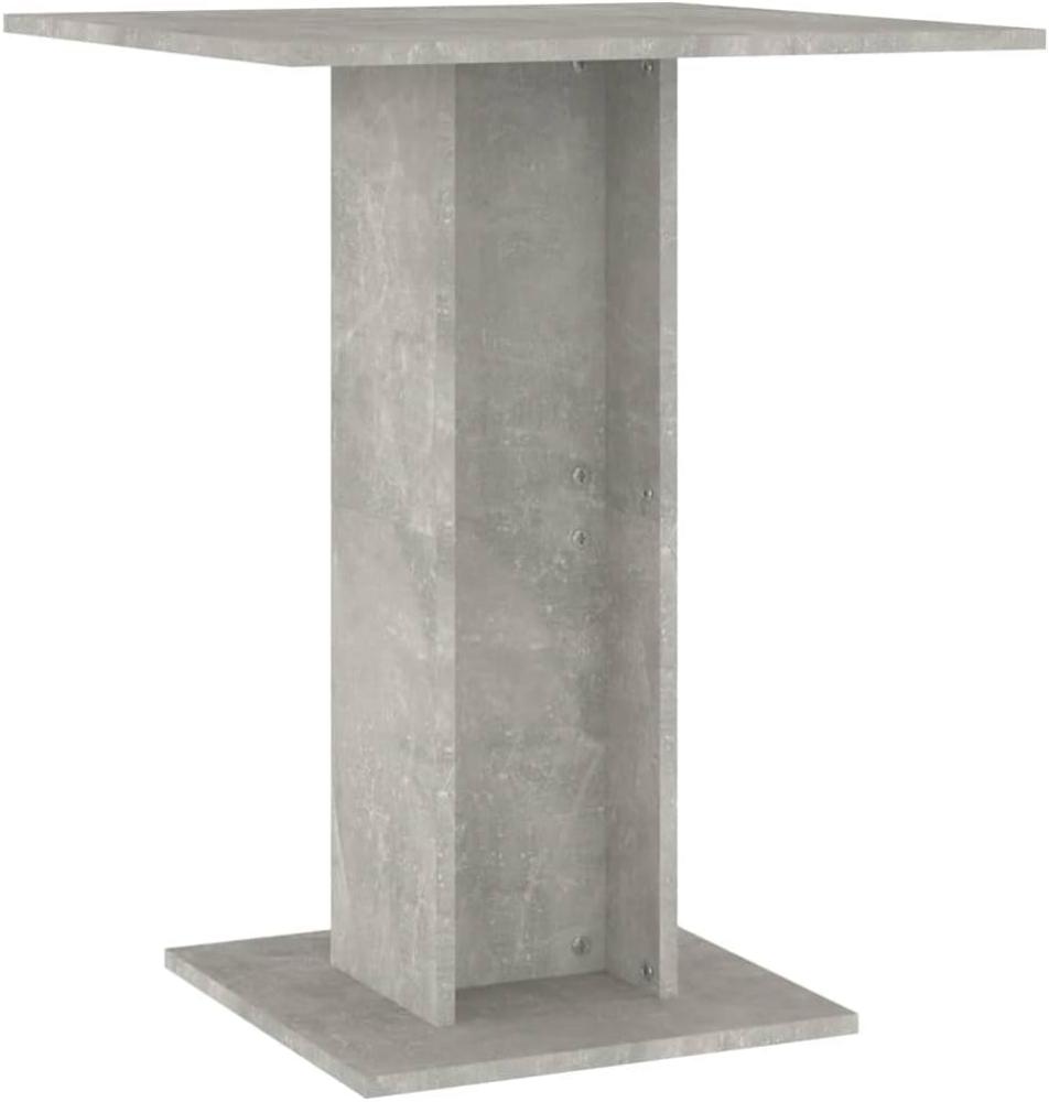 vidaXL Bistrotisch Betongrau 60x60x75 cm Holzwerkstoff 802106 Bild 1