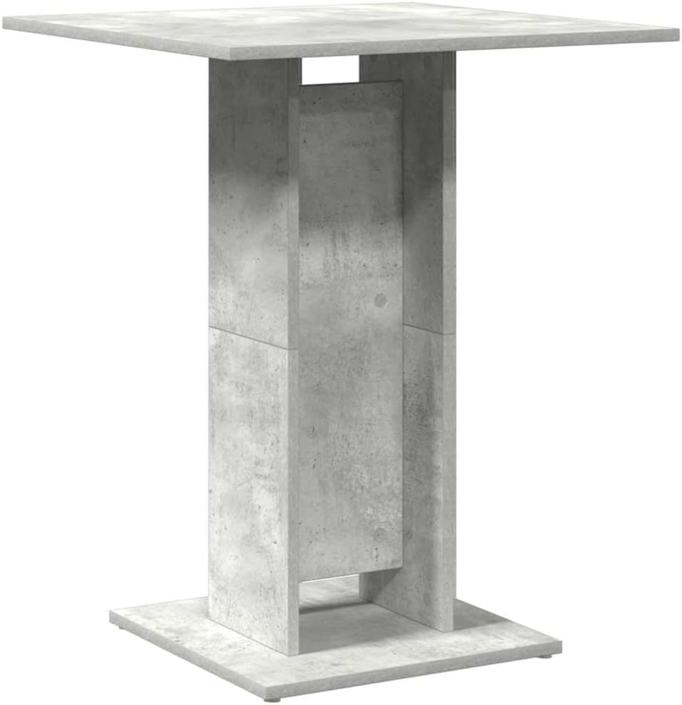 vidaXL Bistrotisch Betongrau 60x60x75 cm Holzwerkstoff 802106 Bild 1