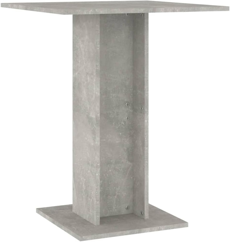 vidaXL Bistrotisch Betongrau 60 x 60 x 75 cm Holzwerkstoff 802106 Bild 1