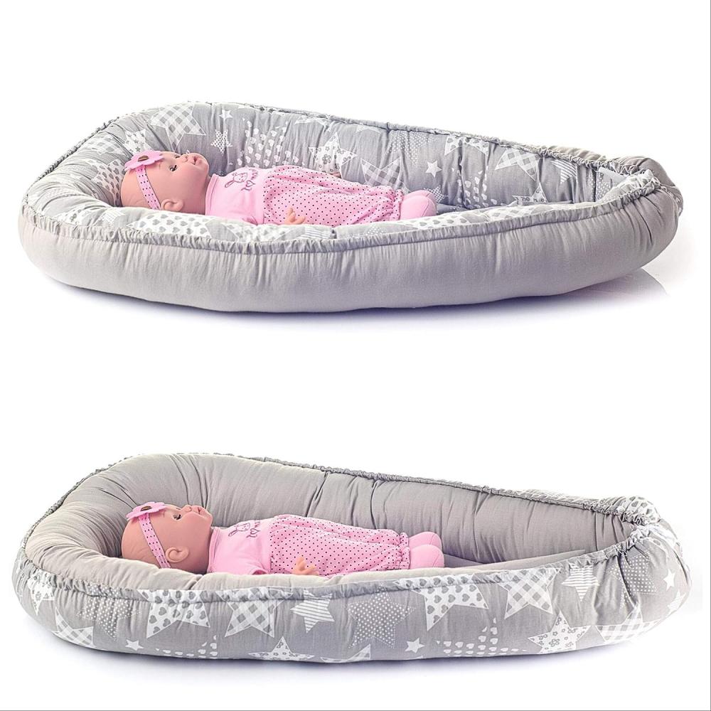 Multifunktionale Kuschelnest Babynest Kokon für Babys und Säuglinge, Nestchen, Reisebett, 100% Baumwolle, antiallergisch Bild 1