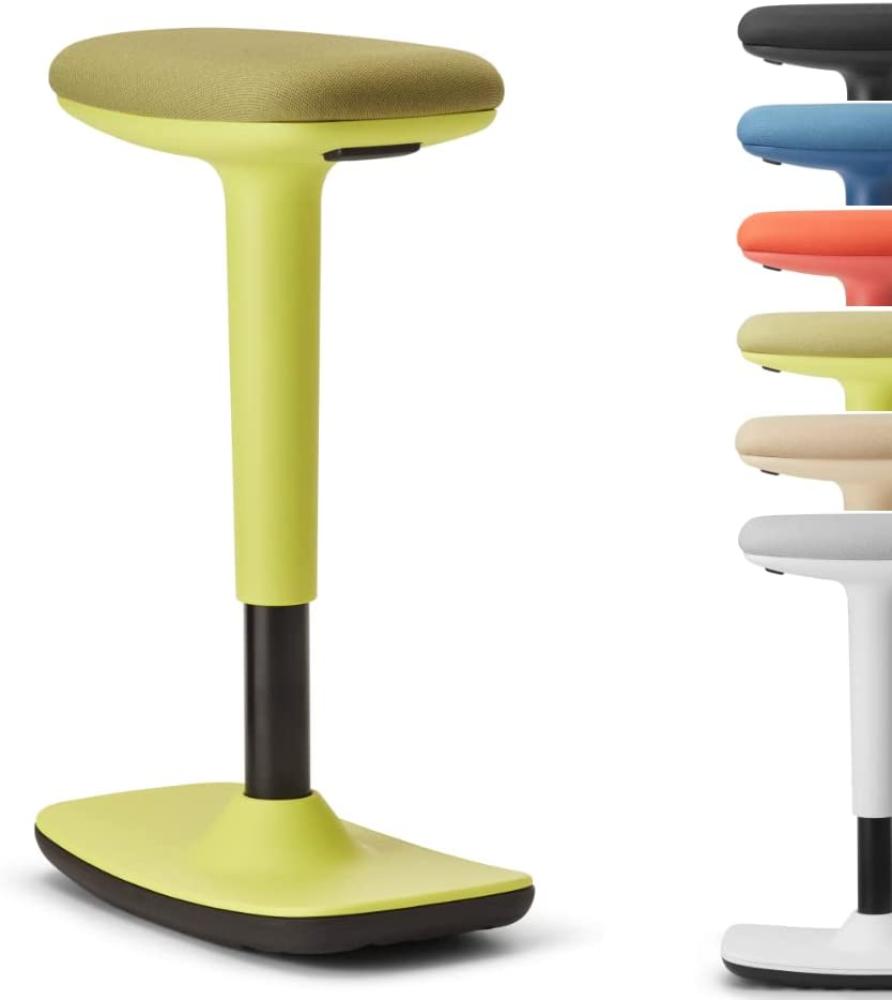 Trendoffice to-Swift, ergonomischer Stehsitz/Hocker mit Wippfunktion, Stehhilfe, höhenverstellbar, modernes Design, Homeoffice, by Dauphin (Lemon Yellow) Bild 1