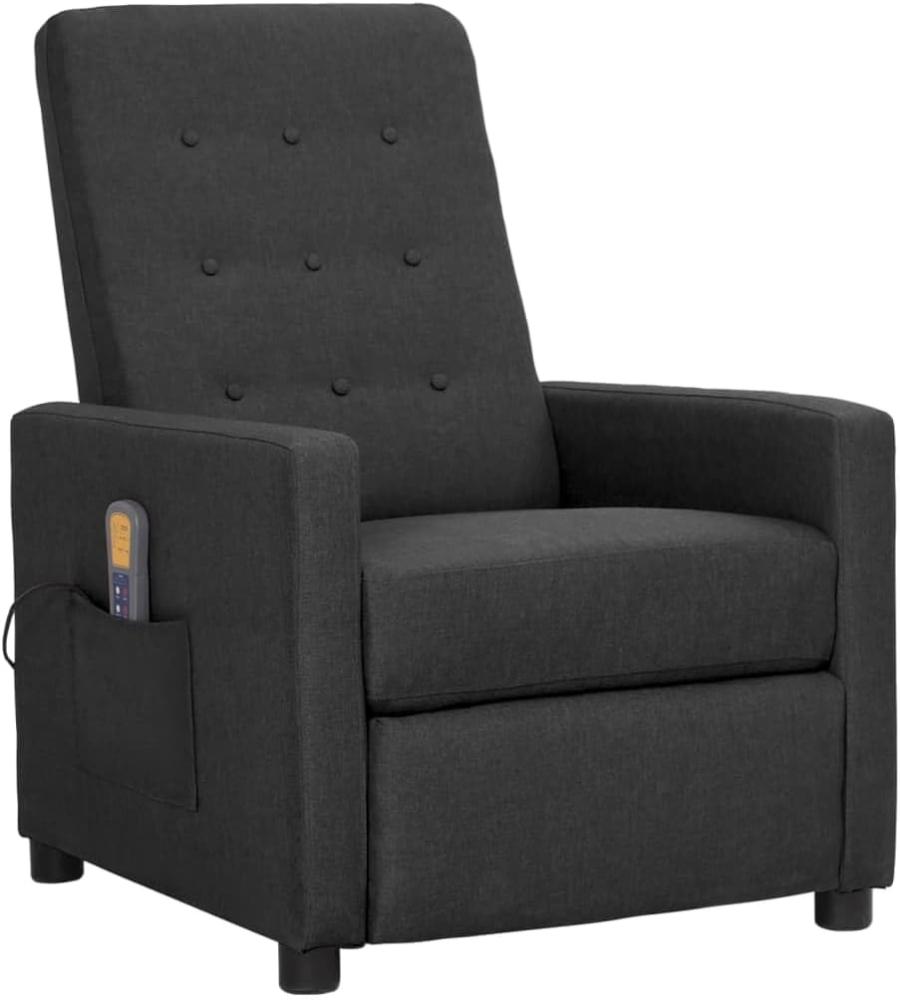 vidaXL Massagesessel Dunkelgrau Stoff, Drehbar [338991] Bild 1
