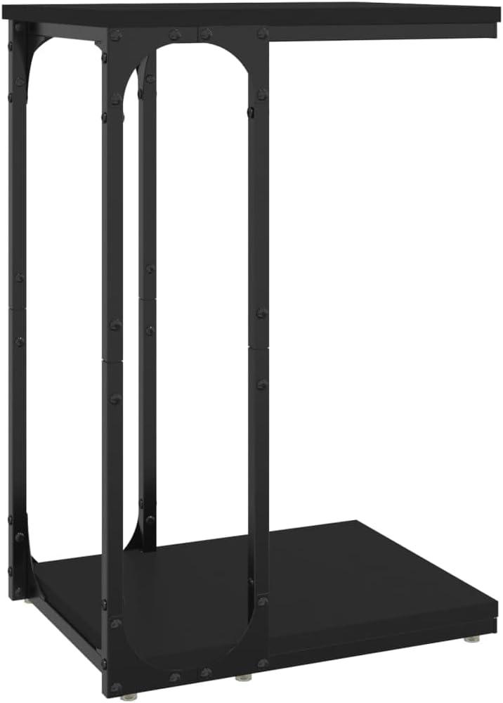 vidaXL Beistelltisch Schwarz 40x30x60 cm Holzwerkstoff 825817 Bild 1
