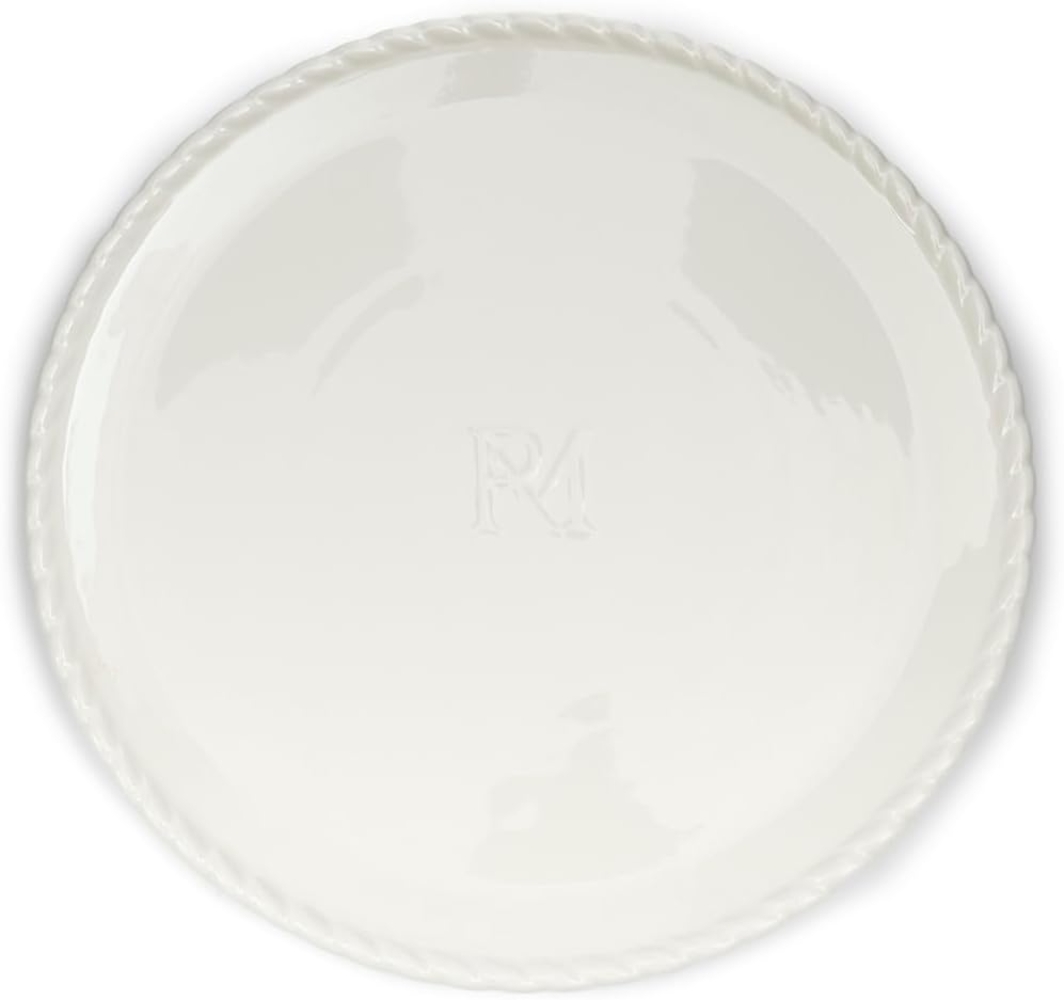 Rivièra Maison Servierplatte Speiseteller Elegant Twist Dinner Plate Weiß Bild 1