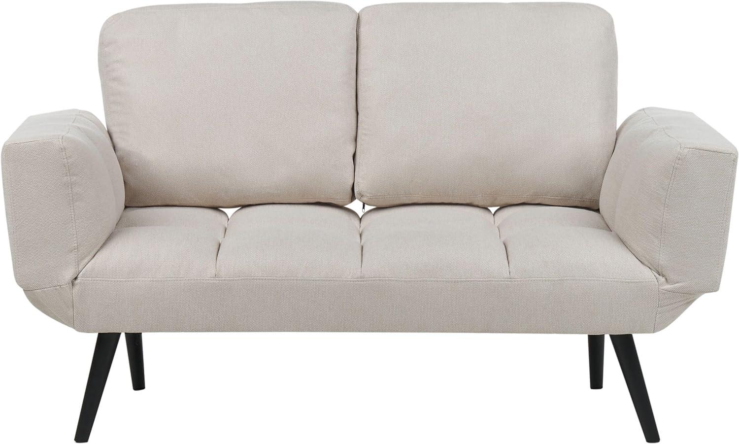 Beliani 'BREKKE' 2-Sitzer Schlafsofa, Beige Bild 1