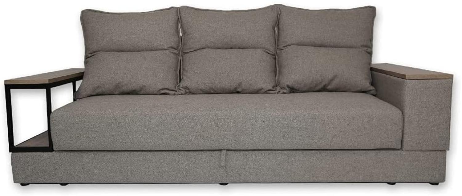 VitaliSpa Schlafsofa Schlafcouch Boxspringsofa Garret Schlaffunktion Bettkasten Bild 1