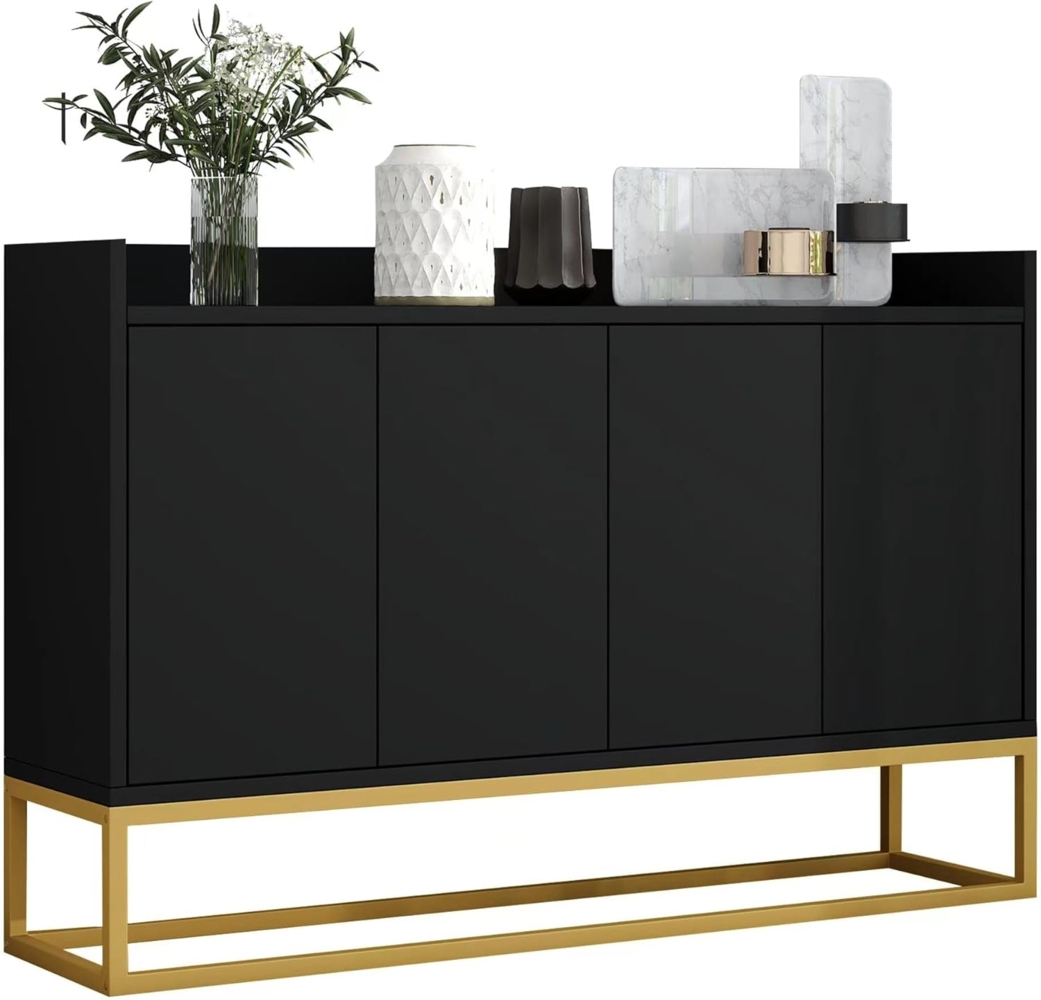 SOFTWEARY Sideboard Breite 120 cm (120/30/80 cm), Wohnzimmerschrank, Mehrzweckschrank Bild 1