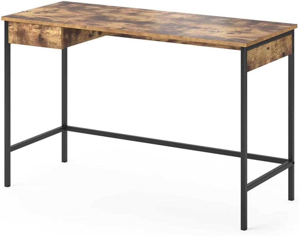 Vicco 'Fyrk' Schreibtisch mit einer Schublade, Antikholz-Optik, 120 x 75 x 50 cm Bild 1