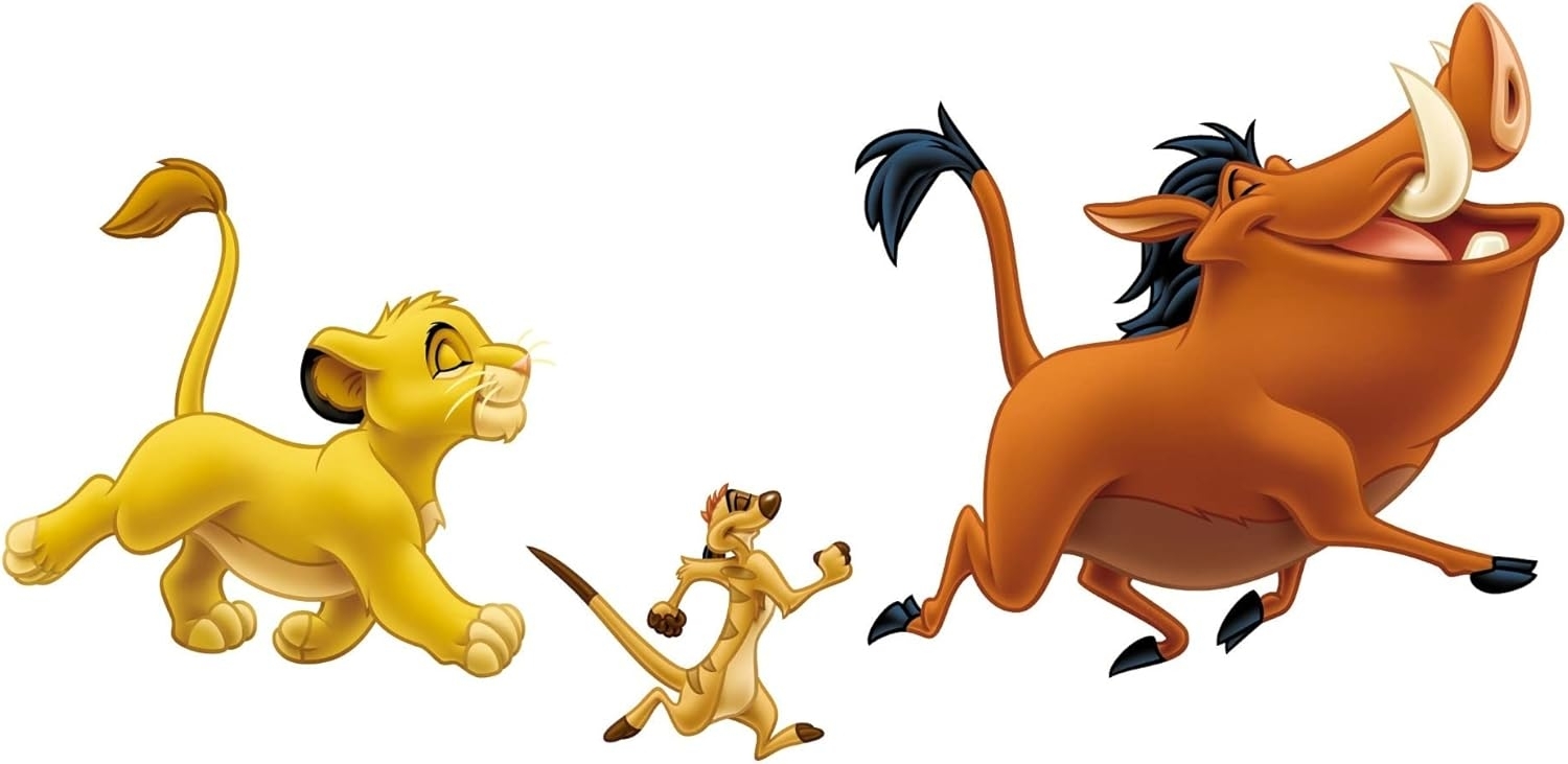 RoomMates Wandsticker DISNEY König der Löwen Simba, Pumbaa, Timon Bild 1