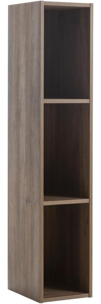 Composad | Hängeschrank der Linie INFINITO mit 3 Fächern, Wohnzimmermöbel, modern und elegant, (BxHxT) 25 x 123,2 x 30 cm, Nussbaum Brera, Made in Italy Bild 1