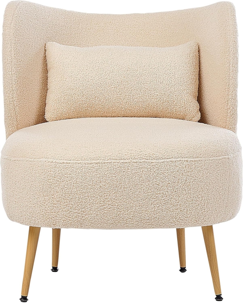 Sessel OTSBY II mit Kissen Bouclé Beige Bild 1