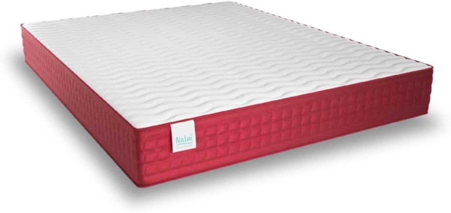 Nalui Gredos viskoelastische Matratze, wendbar, 75x180 cm, mit Visconfort-System, Stretchgewebe und atmungsaktivem 3D-Gewebe, Höhe: ± 24 cm, mittlere bis hohe Festigkeit, anpassbar, hergestellt in Bild 1