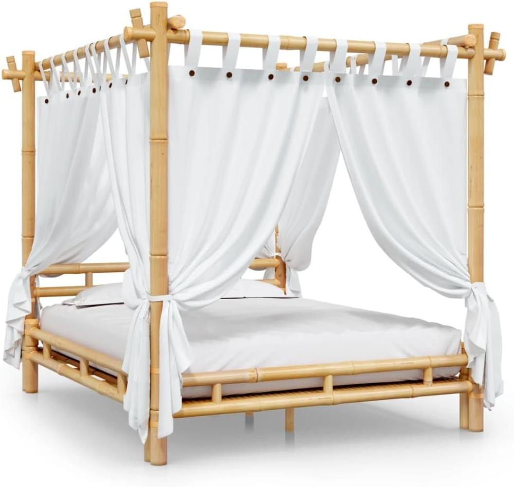 vidaXL Himmelbett 160x200 cm Bambus 340051 Bild 1