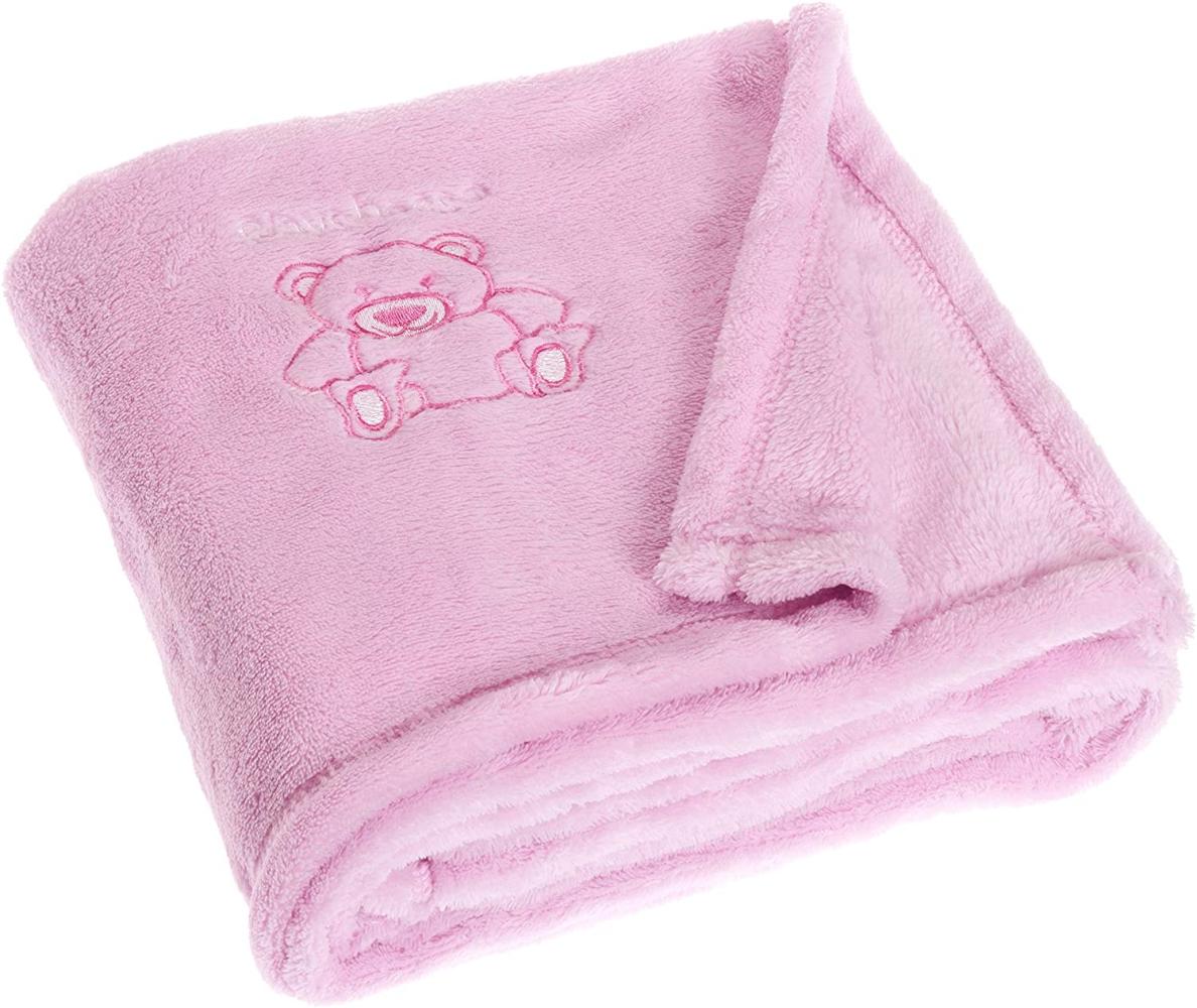 Playshoes Fleece-Decke uni (rosa), Größe: 100 x 150 cm Bild 1