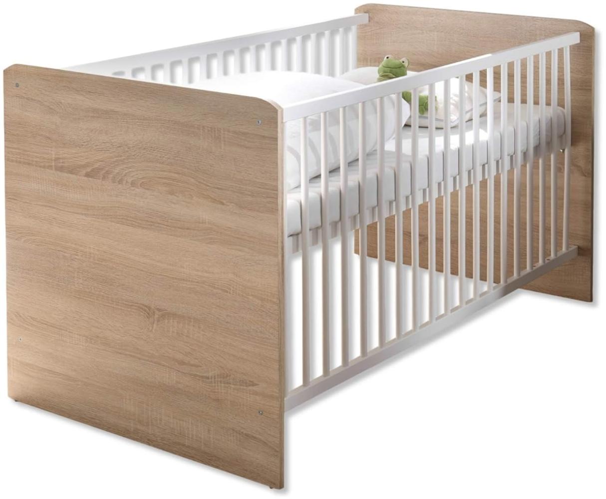 Carry Direkt Babyzimmer Game Babybett 70x140 Sonoma Weiß Bild 1