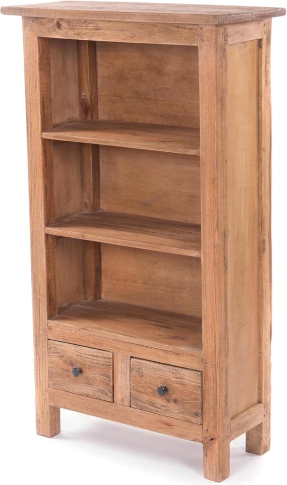 DESIGN DELIGHTS Regal BÜCHERSCHRANK "LIBROS", Mahagoni Holz, 102 cm, Holzregal Bild 1