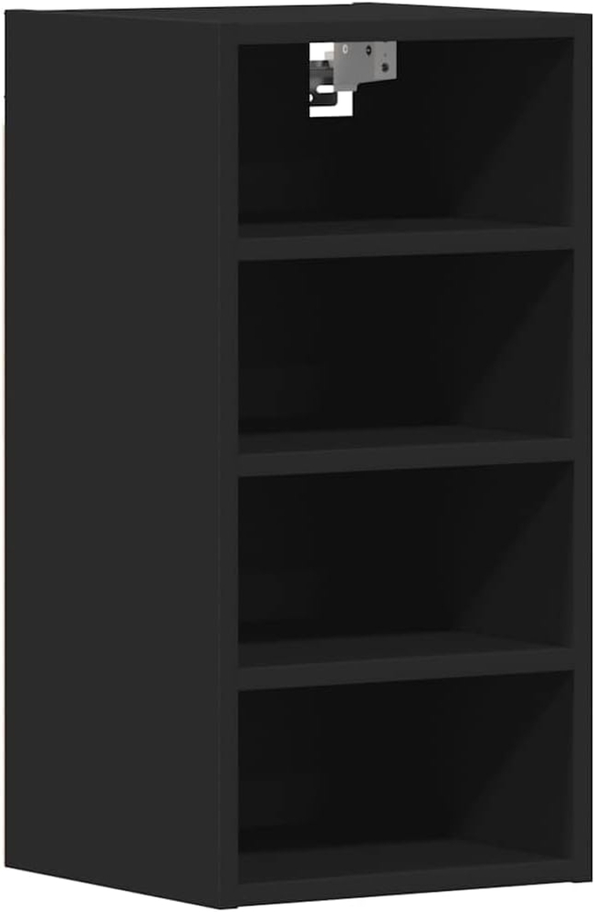 vidaXL Hängeschrank Schwarz 30 x 29,5 x 60 cm Holzwerkstoff, Küchenschrank, Schrank, Wandschränke, Aufbewahrungsschrank, Wandschrank, Wandschrank Küche Bild 1