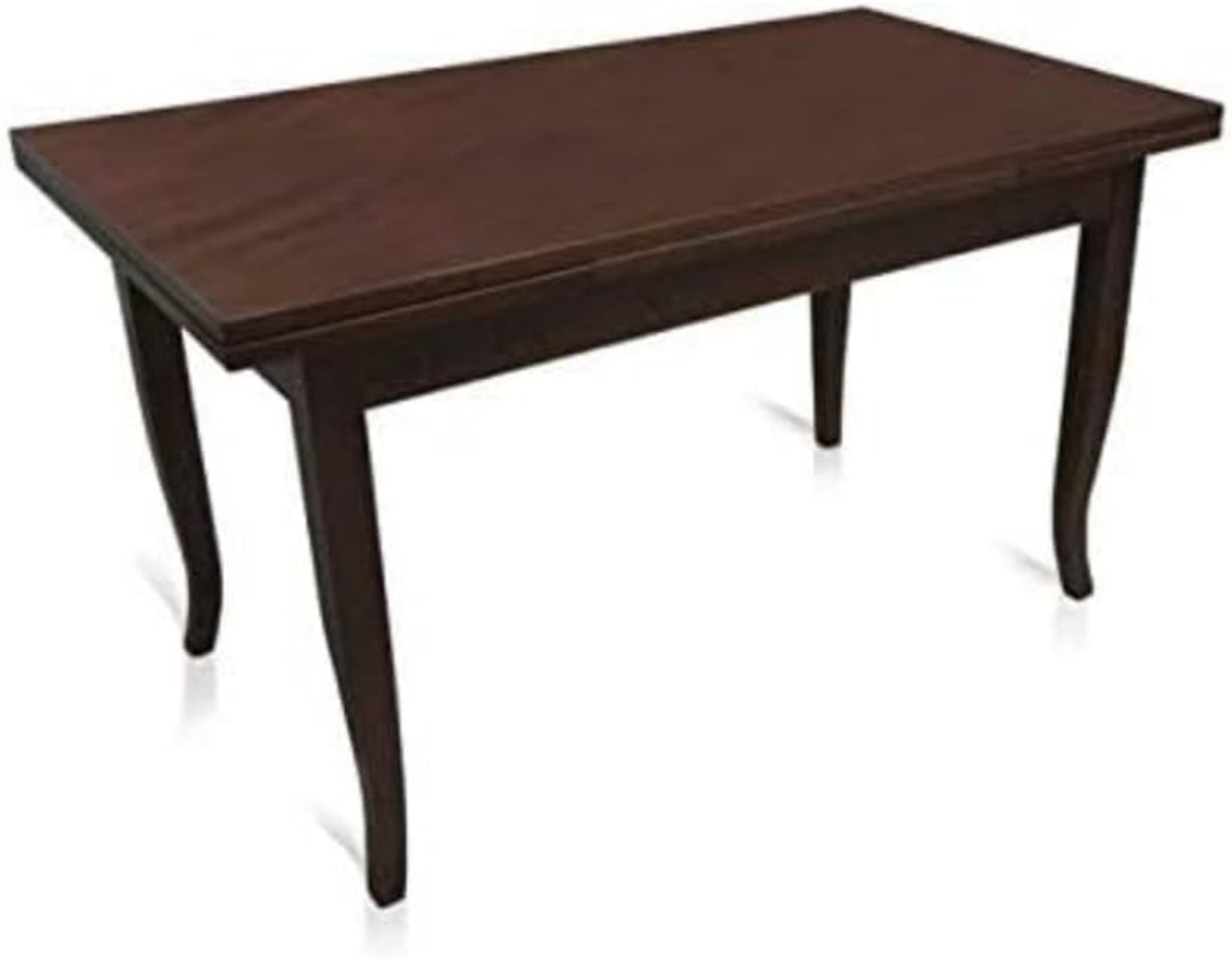 Dmora Ausziehbarer Tisch, Walnussfarbe, 160 x 85 x 79,50 cm, mit 2 Verlängerungen von 40 cm Bild 1