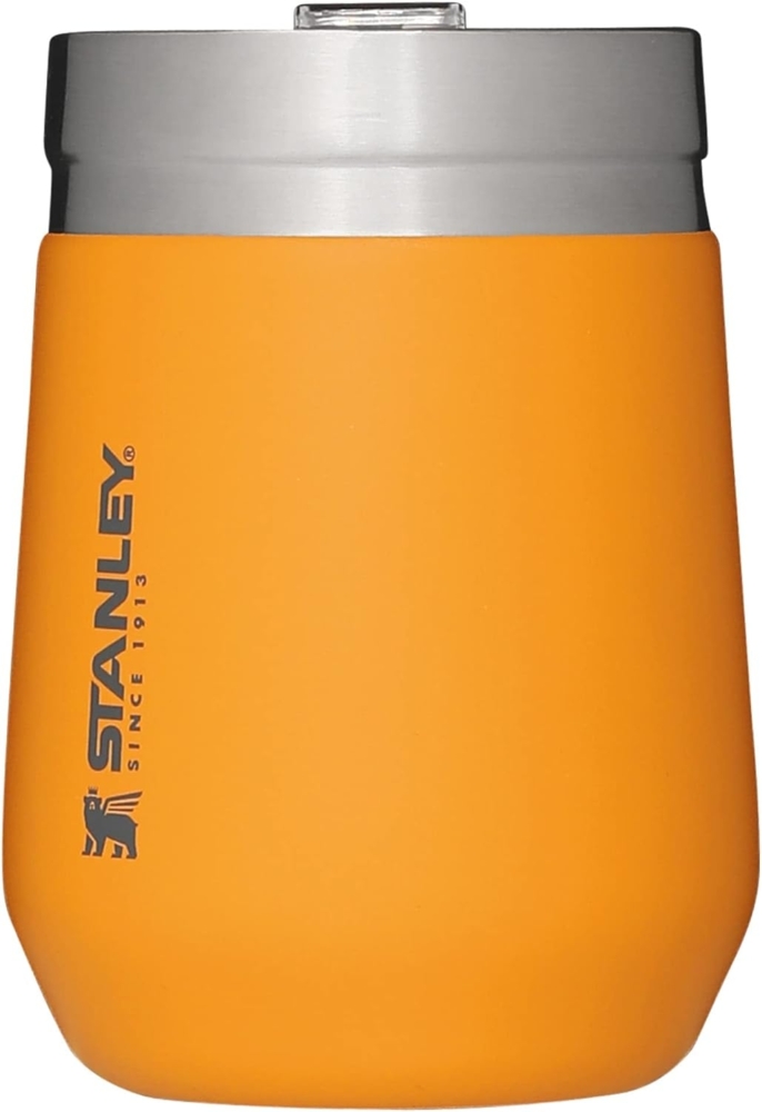 Stanley Go Everyday Tumbler 0.29L - Edelstahl Thermobecher für Wein, Cocktails, Kaffee, Tee - Hält Stundenlang Kalt/Heiß - BPA-Frei - Spülmaschinenfest - Saffron Bild 1