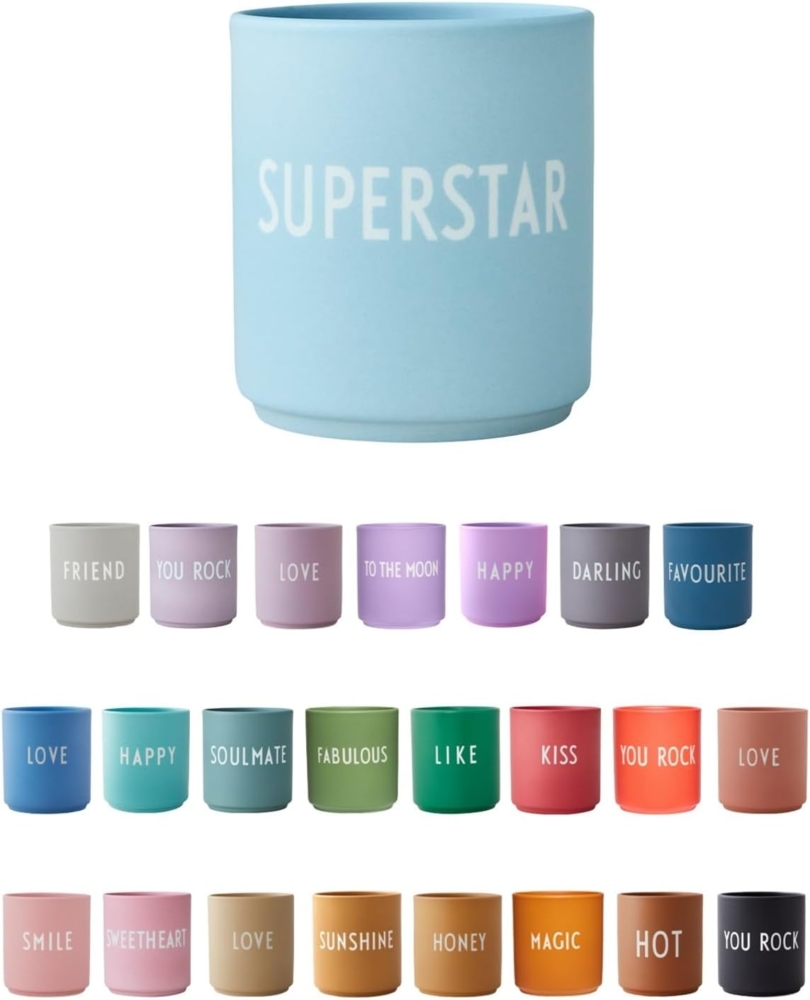 Design Letters Becher Favourite Cup Superstar Hellblau 10101002LBSUPRSTAR Bild 1