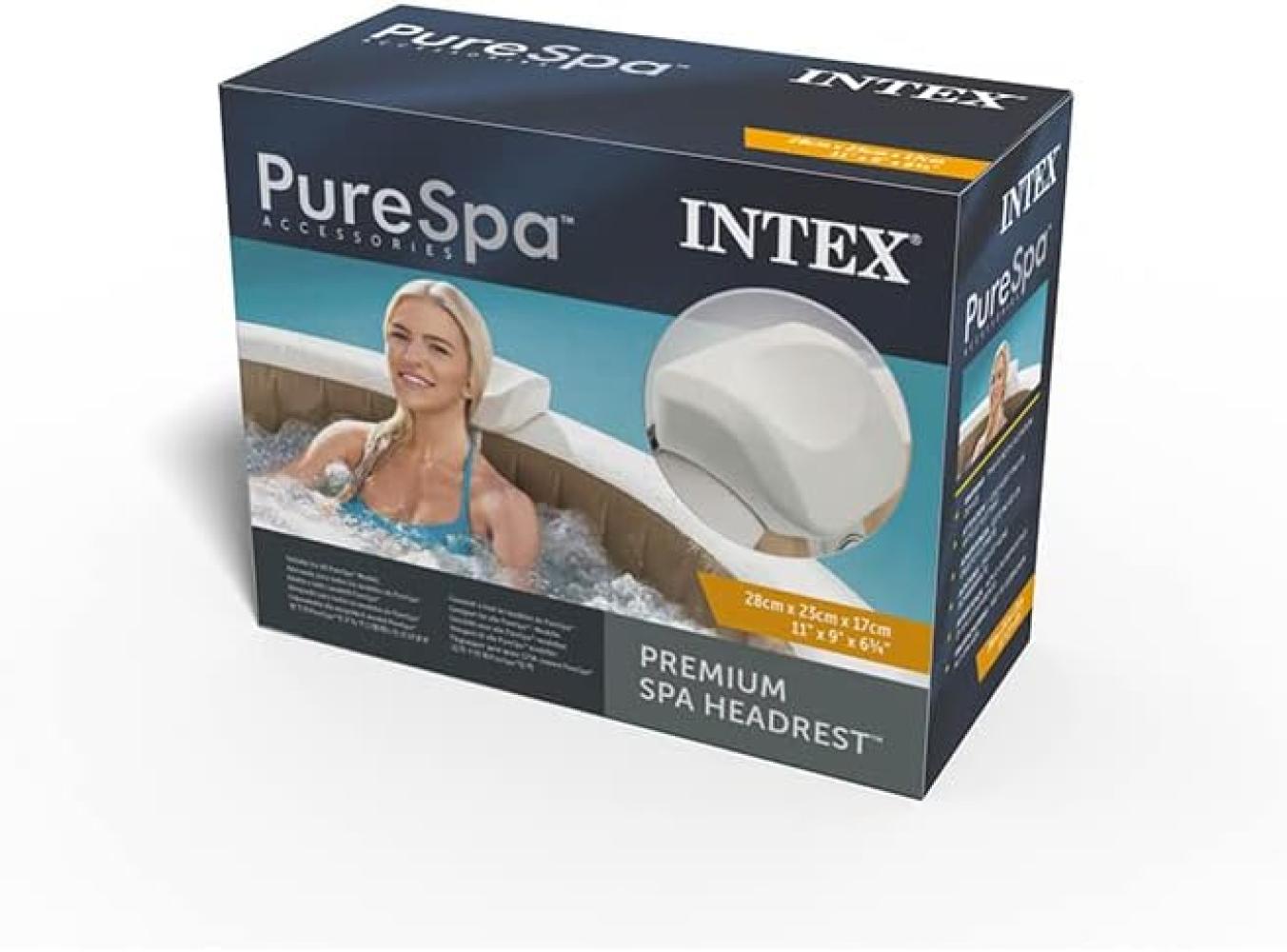 Intex Premium PureSpa Kopfstütze Weiß 28x23x17 cm Schaumstoff 92552 Bild 1