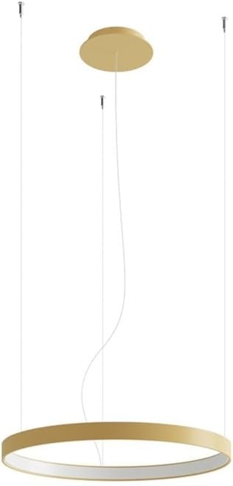 SOLLUX TH. 216 Kronleuchter RIO LED 30W Aluminium gold L:55cm B:55cm H:150cm 3000K Bild 1