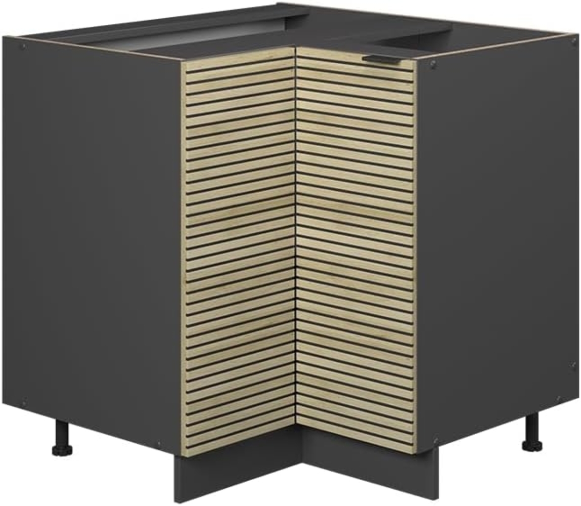 Vicco Küchenschränke Eiche Paneel 80.5 cm ohne Arbeitsplatte, Fame-Line Bild 1