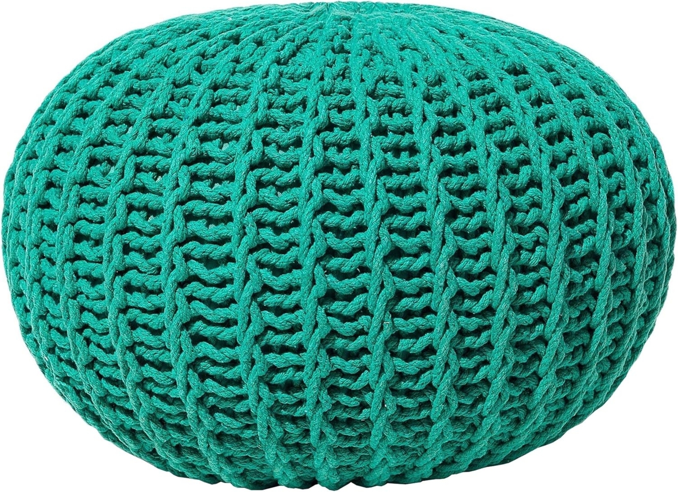 Pouf smaragdgrün ⌀ 50 cm CONRAD II Bild 1