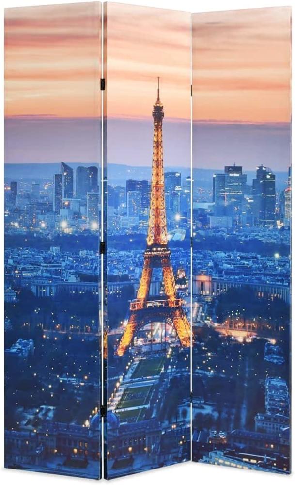 vidaXL Raumteiler klappbar 120 x 170 cm Paris bei Nacht 245869 Bild 1