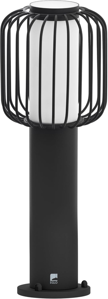 Eglo 98723 Sockelleuchte RAVELLO schwarz weiß Ø16,5cm H:45cm IP44 Bild 1