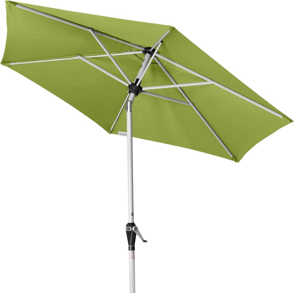 Doppler Sonnenschirm / Kurbelschirm "Active Auto Tilt 210" mit Höhenverstellung, freshgreen, 210 cm Bild 1