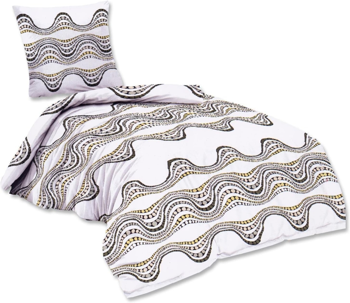 Doppelpack Bettwäsche Baumwolle MARIE Marke 135 x200 cm + 80 x80 cm Bild 1