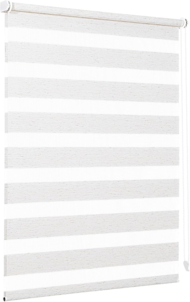 Sekey Doppelrollo Klemmfix ohne Bohren 105x130cm, Leinen Bild 1