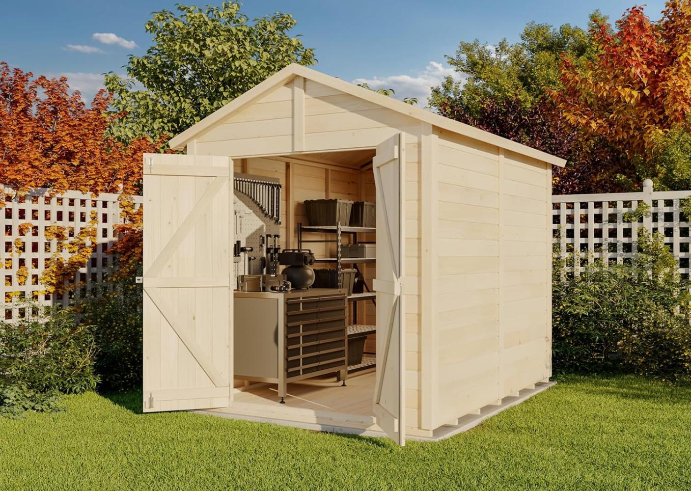 Storehaus Gerätehaus Serena Gerätehaus aus Holz Geräteschrank mit 12 mm Wandstärke Gartenhaus Bild 1