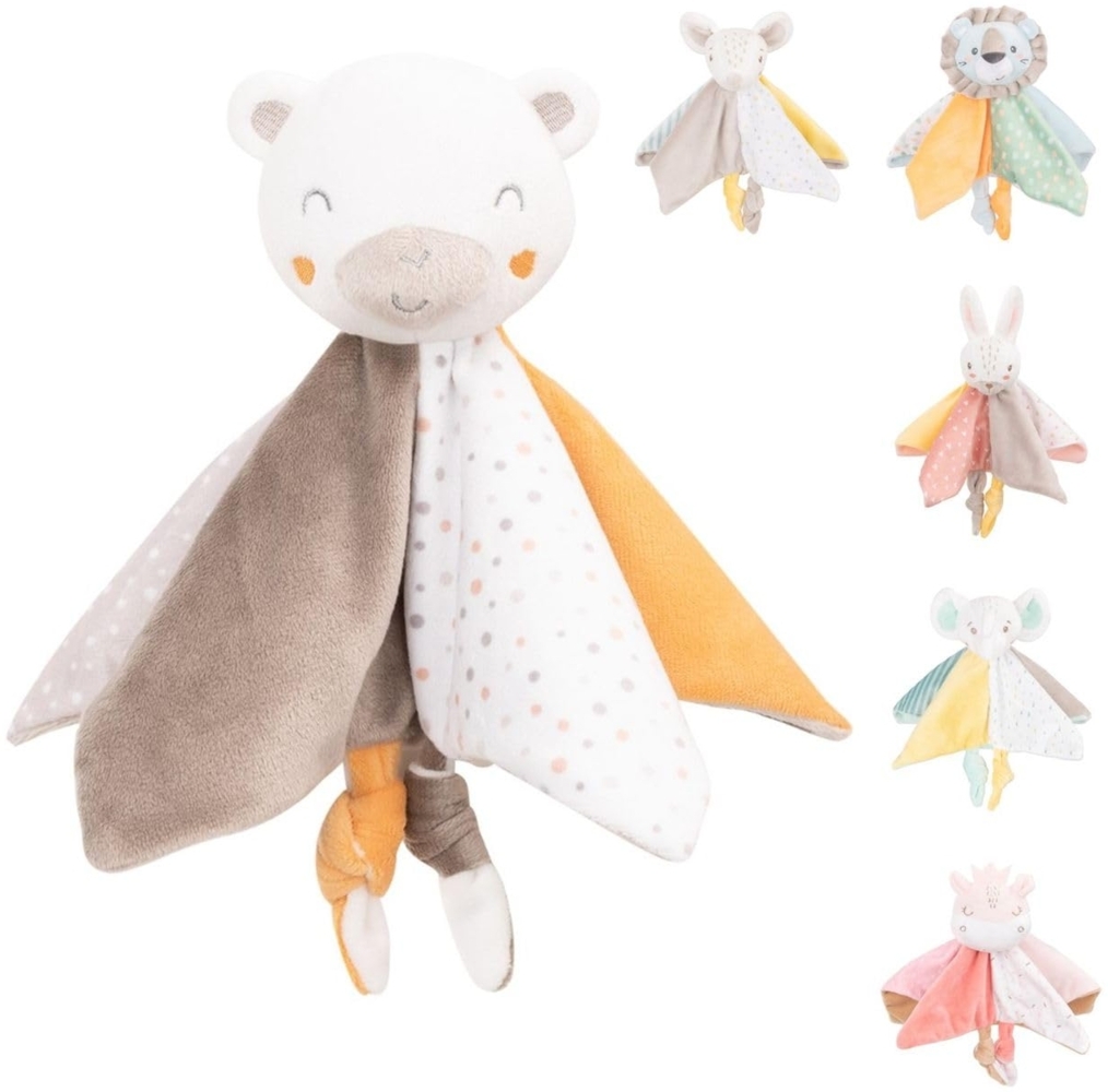 Kikkaboo Baby Schmusetuch Doudou, Rassel, Kuscheltier, Einschlafhilfe, ab Geburt beige Bild 1