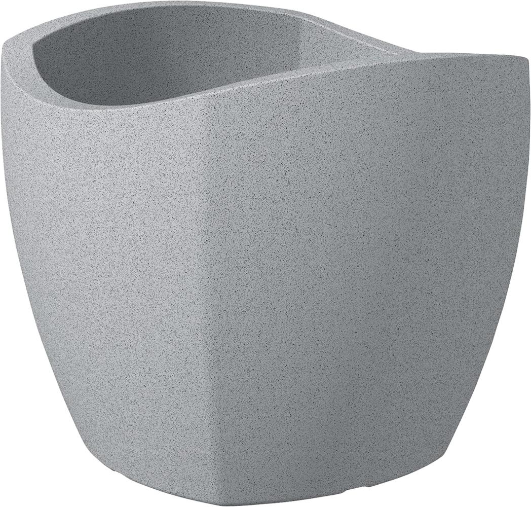 Scheurich Pflanzgefäß Wave Globe Cubo Serie 256 granit grau 50 cm Bild 1