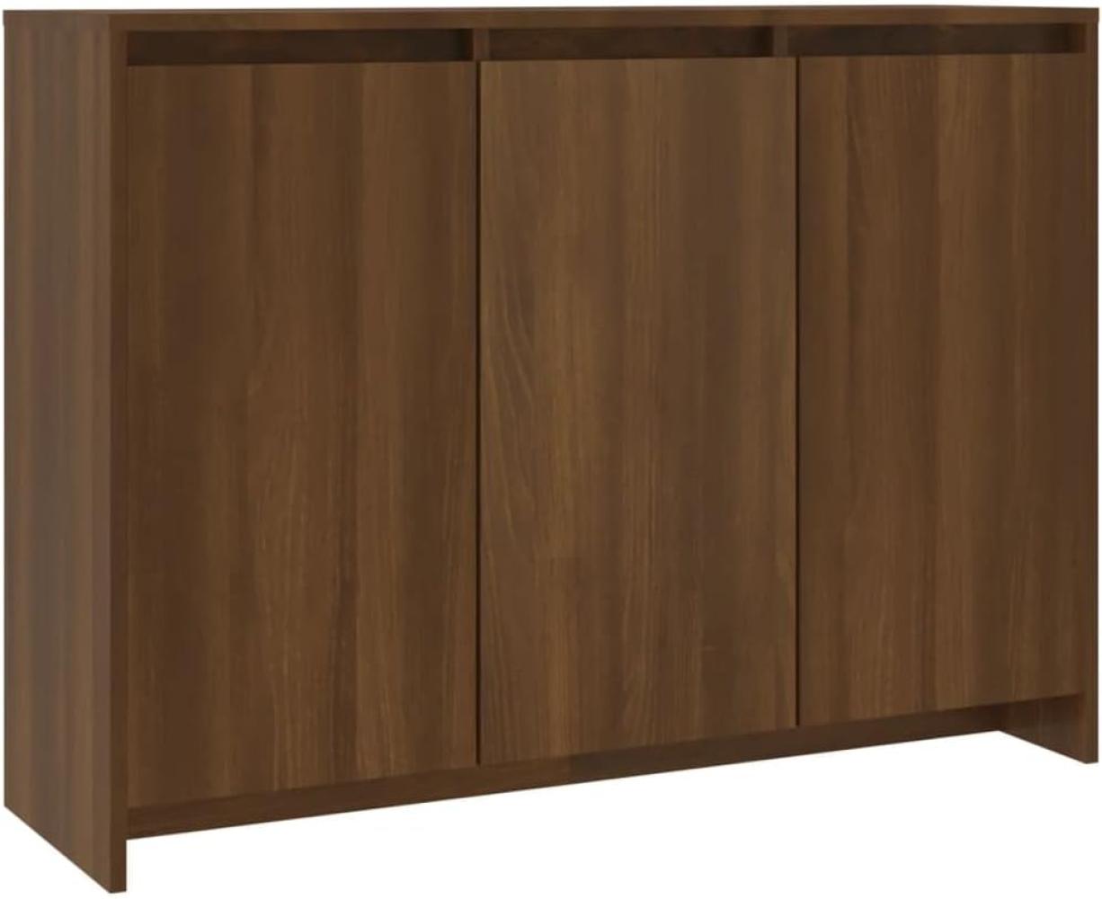 vidaXL Sideboard Braun Eichen-Optik 102x33x75 cm Holzwerkstoff 813016 Bild 1