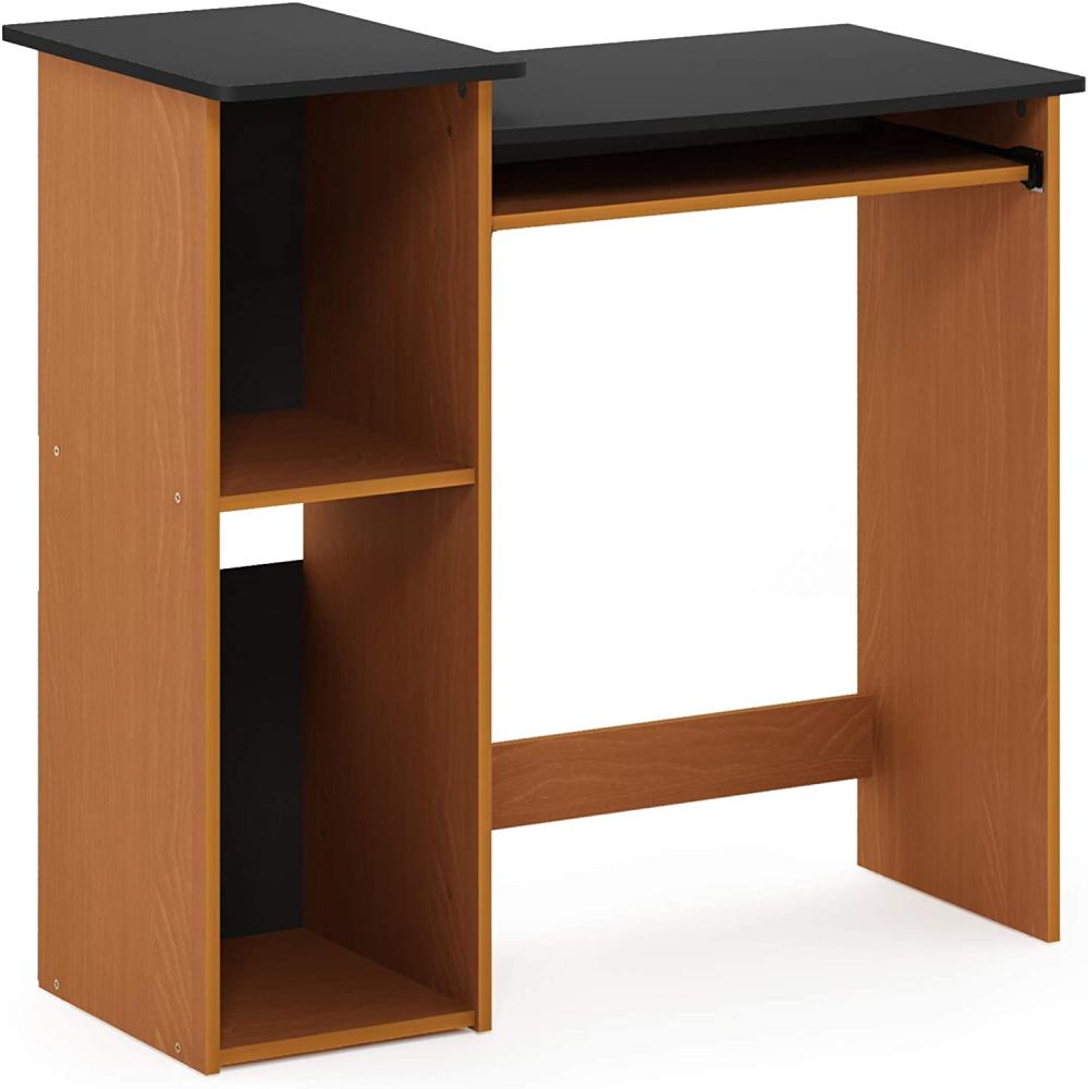 Furinno Econ Computerschreibtisch, Schreibtisch, PC-Tisch, Helle Kirsche/Schwarz, 83. 8 (B) x 77. 7 (H) x 39. 6 (T) cm Bild 1