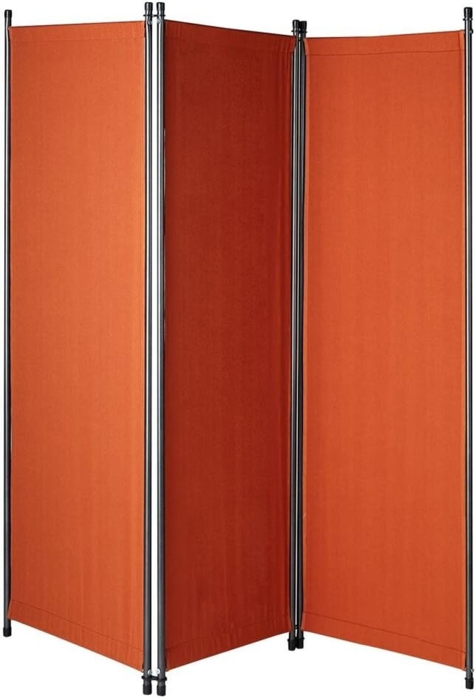 Paravent 3-tlg. terracotta Bild 1