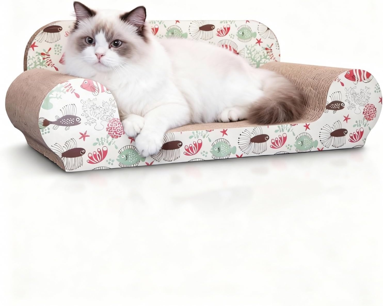 nobleza Kratzpappe Katzenkratzbrett mit Katzenminze Kratzbrett für Katzen Bild 1