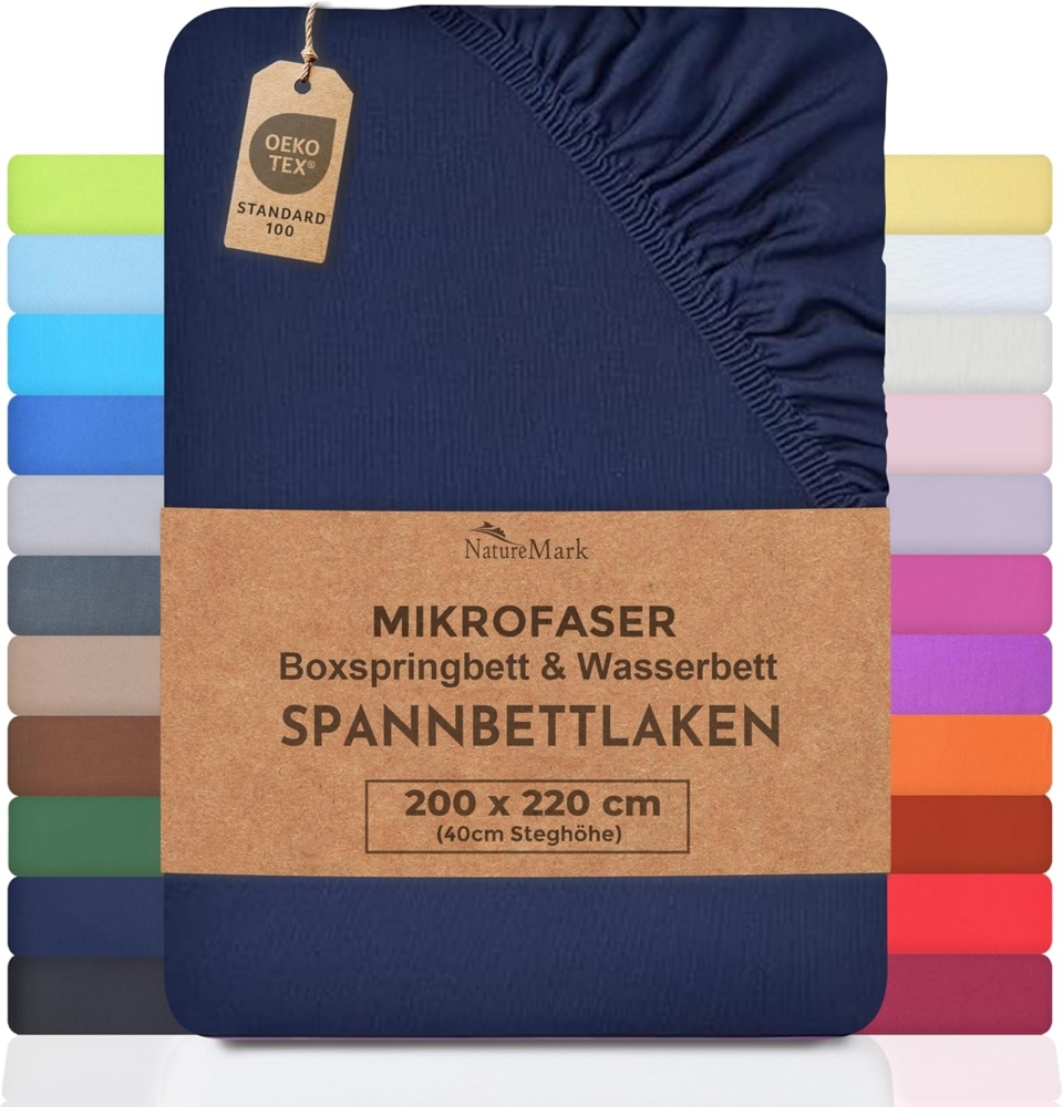 NatureMark Waschhandschuh 10er-Set Frottier Waschhandschuhe, 100% Baumwolle (10-St), Premium Frottier Waschhandschuhe, 15x21cm, Dunkel grün Bild 1